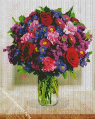 Aesthetic Colorful Bouquet diamond painting