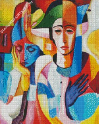 Aesthetic Cubism People diamond painting