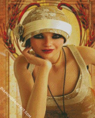 Aesthetic Deco Lady diamond painting