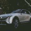 Aesthetic Grey Cadillac Car diamond painting