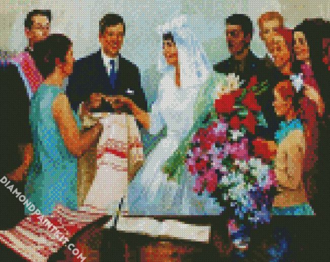 Aesthetic Wedding Day diamond painting