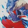 Aesthetic Weregarurumon diamond painting