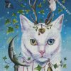 Aesthetic White Cat diamond painting