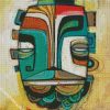 Abstract Tiki diamond painting