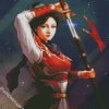 Asian Warrior Woman diamond painting