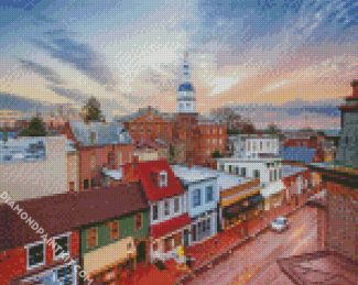 Beautiful Small Town diamond painting