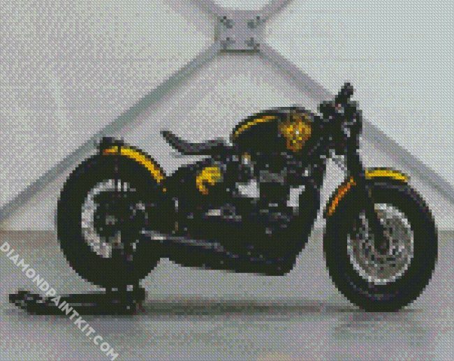 Black And Yellow Triumph diamond painting