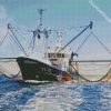 Black Trawler diamond painting