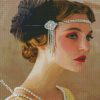 Blond Deco Lady diamond painting