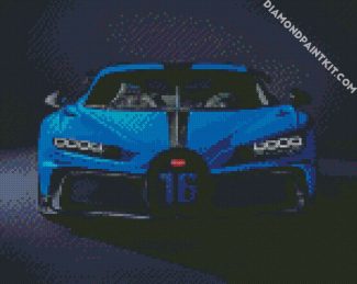 Blue Bugatti diamond painting