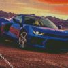 Blue Camaro diamond painting