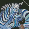 Blue Zebra diamond painting