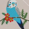 Blue Budgerigar diamond painting