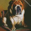 Brown Bulldog diamond painting