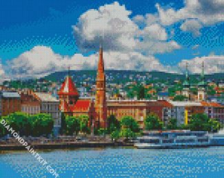 Budapest Fisherman Bastion diamond painting