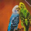 Budgerigars diamond painting