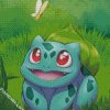 Bulbasaur And Butterfly diamond painting