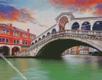 Burano Rialto Bridge diamond painting