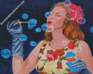 Classy Lady And Bubbles diamond painting