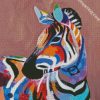 Colorful Zebra Animal diamond painting