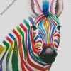 Colorful Zeebra Animal diamond painting