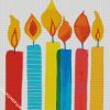 Colorful Candles diamond painting