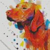 Colorful Splash Vizsla Dog diamond painting