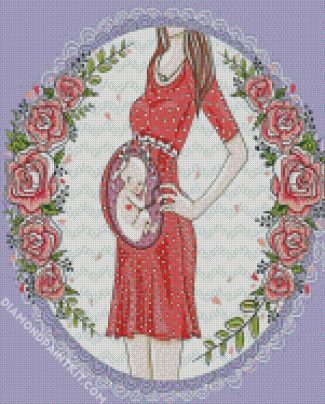 Cute Unborn Baby diamond painting