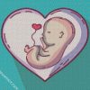 Cute Unborn Illustration diamond painting