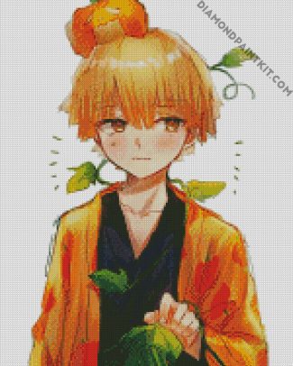 Cute Zenitsu Agatsuma diamond painting