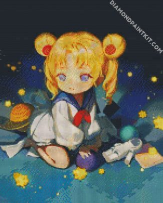 Cute Baby Tsukino diamond painting