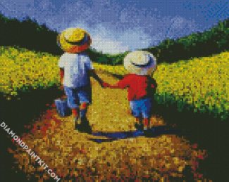 Cute Brothers diamond painting