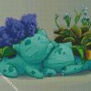 Cute Sleepy Bulbasaurs diamond painting