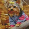 Cute Yorkie Puppy diamond painting