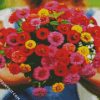 Cute Zinnias diamond painting