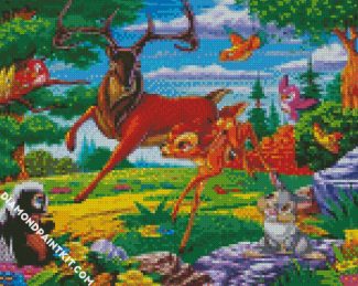 Disney Bambi And Friends Animation diamond painting