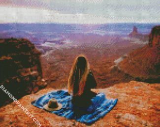 Girl In Canyonlands diamond painting