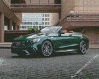 Green Mercedes AMG S63 diamond painting