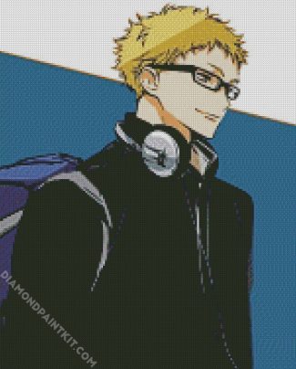 Haikyuu Tsukishima diamond painting