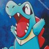 Happy Totodile diamond painting