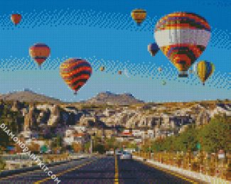 Hot Air Balloons Cappadocia Turkey diamond painting