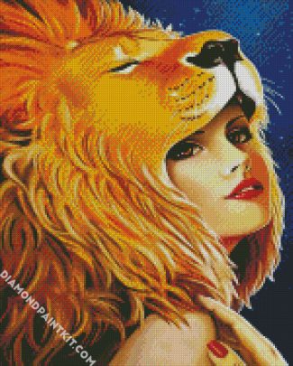 Leo Lady diamond painting