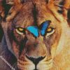 Lion And Butterfly diamond painting