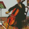 Man Playing Violoncello diamond painting