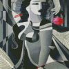 Monochrome Cubism Woman diamond painting