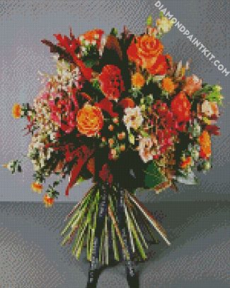 Orange Passion Bouquet diamond painting