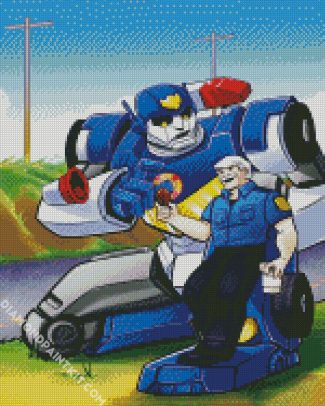 Police Transformer diamond painting