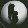 Pregnant Lady Silhouette diamond painting