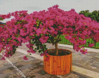 Purple Bougainvillea diamond painting