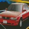 Red Nissan Tsuru diamond painting